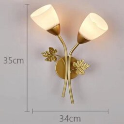 Modern Nordic Wall Lamp Warm White Led Bedside Light Acrylic Aluminium Home Decor - thumbnail 2