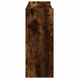 Berkfield Elegant Shoe Rack Smoked Oak 80X25X61.5 Cm Engineered Wood - thumbnail 5