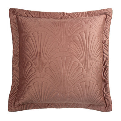 Paoletti Palmeria Embroidered Velvet Polyester Filled Cushion - image 1