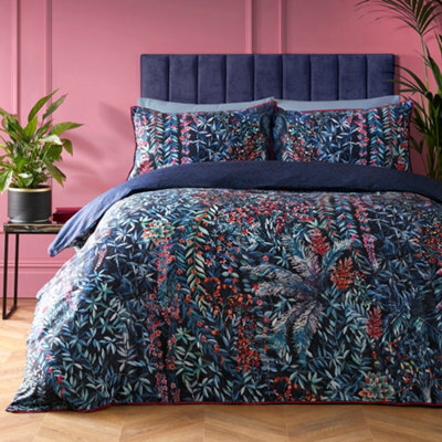 Soirée Tessa 200 Thread Count Navy Duvet Cover Set - image 1
