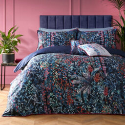 Soirée Tessa 200 Thread Count Navy Duvet Cover Set - thumbnail 4
