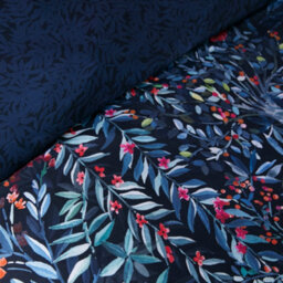 Soirée Tessa 200 Thread Count Navy Duvet Cover Set - thumbnail 3
