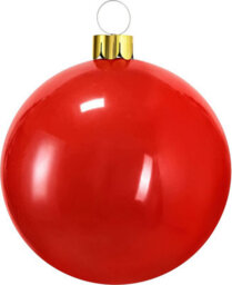 Urbn-Living Urbnliving Diameter 45Cm Red Inflatable Christmas Bauble Ball Decoration Xmas Tree Outdoor Hanging Ornaments - thumbnail 2