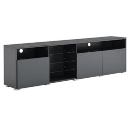 Furniture in Fashion Prieto High Gloss Tv Stand Sideboard In Grey With Led Lights - thumbnail 9