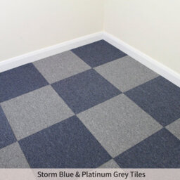 MonsterShop 20 X Carpet Tiles 5M2  Storm Blue - thumbnail 2