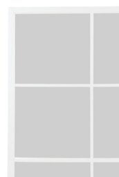 Mirroroutlet The Genestra White Modern Window Garden Wall Mirror 174Cm X 110Cm - thumbnail 4