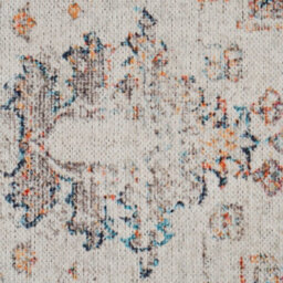 Loomed Distressed Beige Multicolour Persian Style Washable Non Slip Rug 60X110Cm - thumbnail 4