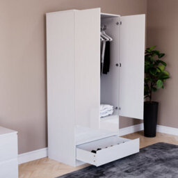 Lassic Vida Designs Glinton 2 Door 2 Drawer Wardrobe (100% Fsc), White - thumbnail 7