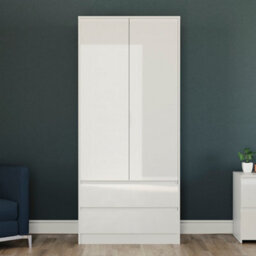 Lassic Vida Designs Glinton 2 Door 2 Drawer Wardrobe (100% Fsc), White - thumbnail 2