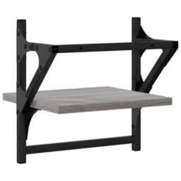 Berkfield Wall Shelves With Bars 2 Pcs Grey Sonoma 30X25X30 Cm - thumbnail 7