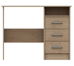 Hazlemere 3 Drawer Dressing Table - Oak On Express Delivery And Ready Assembled - thumbnail 2