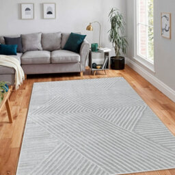 RugsX Carpet Balance 1503 Grey - Geometric, Structural, Glamour  140X190 Cm - thumbnail 5