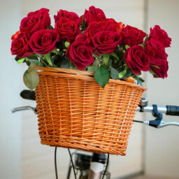 12 Pack Velvety Texture Faux Red Roses, Natural And Realistic Artificial Flower Bouquet, 19.29In Artificial Roses - thumbnail 3