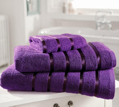 Gc Gaveno Cavailia 12 Piece Kensington Face Towel 30X30 Aubergine 500 Gsm Quick Dry & Water Absorbent Towel