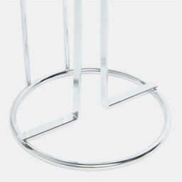 Metal Toilet Roll Holder Freestanding Bathroom Storage Organiser Silver - thumbnail 3