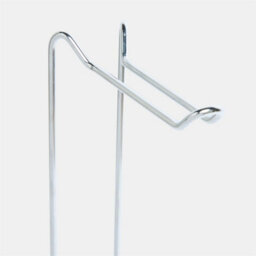 Metal Toilet Roll Holder Freestanding Bathroom Storage Organiser Silver - thumbnail 2