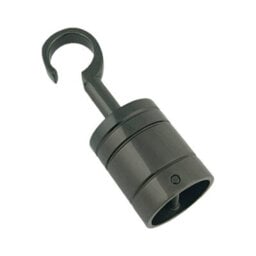 Ropeservices Uk 8 X 32mm Gun Metal Black Decking Rope Hook Fittings Fixings Barrier Set - thumbnail 4