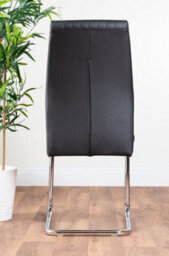 Furniturebox Monza 4 White/grey Dining Table & 4 Black Lorenzo Chairs - thumbnail 9