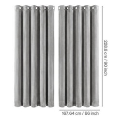 Marlow Velvet Blackout Curtains Thermal Insulated For Bedroom Living Room - thumbnail 4