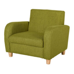 Homcom Kids Armchair Toddler Sofa Chair With Padding Seat Bedroom Green - thumbnail 2
