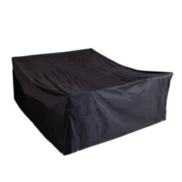 Charles Bentley Premium Rectangular Garden 6 Seat Furniture Cover - Black - thumbnail 2