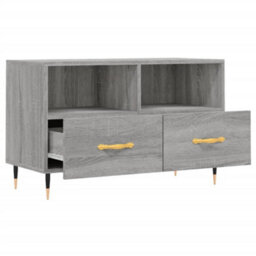 Berkfield Tv Cabinet Grey Sonoma 80X36X50 Cm Engineered Wood - thumbnail 6