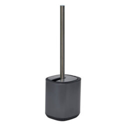 Showerdrape Echo Anthracite Grey Steel Toilet Brush & Holder - thumbnail 3