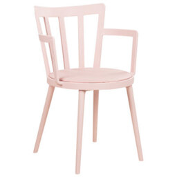 Beliani Set Of 4 Dining Chairs Morill Pastel Pink - thumbnail 4
