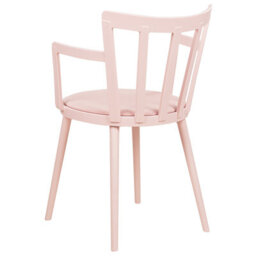 Beliani Set Of 4 Dining Chairs Morill Pastel Pink - thumbnail 6