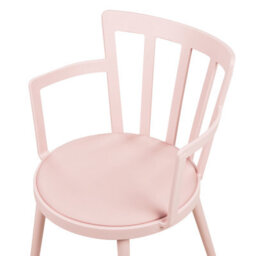 Beliani Set Of 4 Dining Chairs Morill Pastel Pink - thumbnail 7
