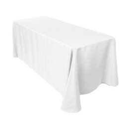 Neel Blue Rectangular Tablecloth 178Cm X 366Cm - White (Pack Of 10) - thumbnail 1