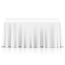 Neel Blue Rectangular Tablecloth 178Cm X 366Cm - White (Pack Of 10) - thumbnail 6