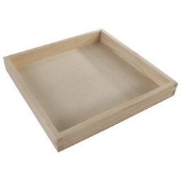 Woodeedoo Medium Square Shallow Wooden Display Tray Open Box Organiser Pine Jewellery Keys Coins Desk Home Décor 25 X 25 X 3 Cm - thumbnail 6
