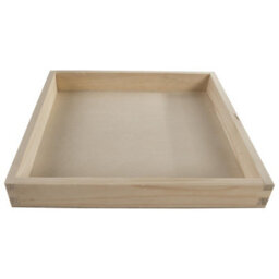 Woodeedoo Medium Square Shallow Wooden Display Tray Open Box Organiser Pine Jewellery Keys Coins Desk Home Décor 25 X 25 X 3 Cm - thumbnail 4