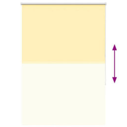 Berkfield Durable Roller Blind Blackout Yellow 100X150 Cm Fabric Width 95.7 Cm Polyester - thumbnail 9