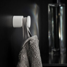 Cosmic Towel Hook, Robe Hook, Coat Hook, Supports Up To 5Kg, White, Screws Included, Anti-Corrosion, Bwc Collection - thumbnail 3