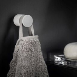 Cosmic Towel Hook, Robe Hook, Coat Hook, Supports Up To 5Kg, White, Screws Included, Anti-Corrosion, Bwc Collection - thumbnail 2