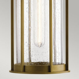 Luminosa Lighting Elstead Camillo 1 Light Outdoor Pendant Painted Natural Brass Ip44 - thumbnail 4