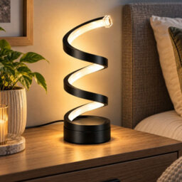Usb Led Spiral Table Light - 3 Colour Modes - thumbnail 1
