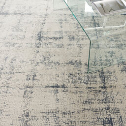 Ivory Blue Dotted Luxurious Modern Easy To Clean Rug For Bedroom & Living Room-120Cm X 180Cm - thumbnail 3