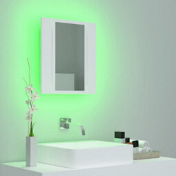 Walplus Led Bathroom Mirror Cabinet White 40X12X45 Cm Acrylic - thumbnail 4