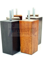 L&F 4X Replacement Furniture Legs Solid Wooden Feet 110mm High Sofas Chairs Settee Cabinets M10 Dark Oak - thumbnail 9
