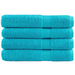 Berkfield Premium Towels Solund 4 Pcs Turquoise 100X200 Cm 600 Gsm