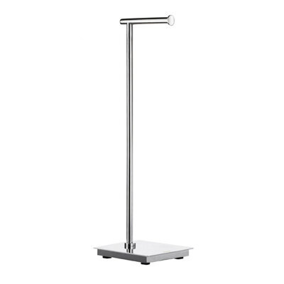Smedbo Polished Stainless Steel Toilet Roll Holder With Square Base