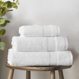 Bianca Fine Linens Supima Cotton 50X90Cm Hand Towel White - thumbnail 3