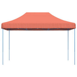 Walplus Foldable Party Tent Garden Gazebo Canopy Pop-Up Terracotta 410X279X315 Cm - thumbnail 3