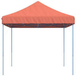 Walplus Foldable Party Tent Garden Gazebo Canopy Pop-Up Terracotta 410X279X315 Cm - thumbnail 4