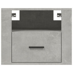 Berkfield Wall-Mounted Bedside Cabinet Concrete Grey 50X36X40 Cm - thumbnail 5