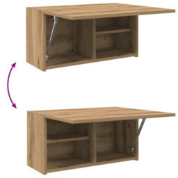 Walplus Bathroom Wall Cabinet Artisan Oak 60X25X30 Cm Engineered Wood - thumbnail 9