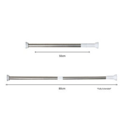 Samuel Alexander 50-80Cm Small Adjustable Window Or Door Display Tension Rod - thumbnail 2